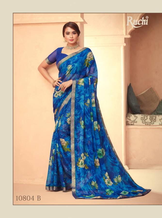 Ruchi Bahaar Nx Chiffon Printed Ethnic Wear Latest Designer Saree Collection